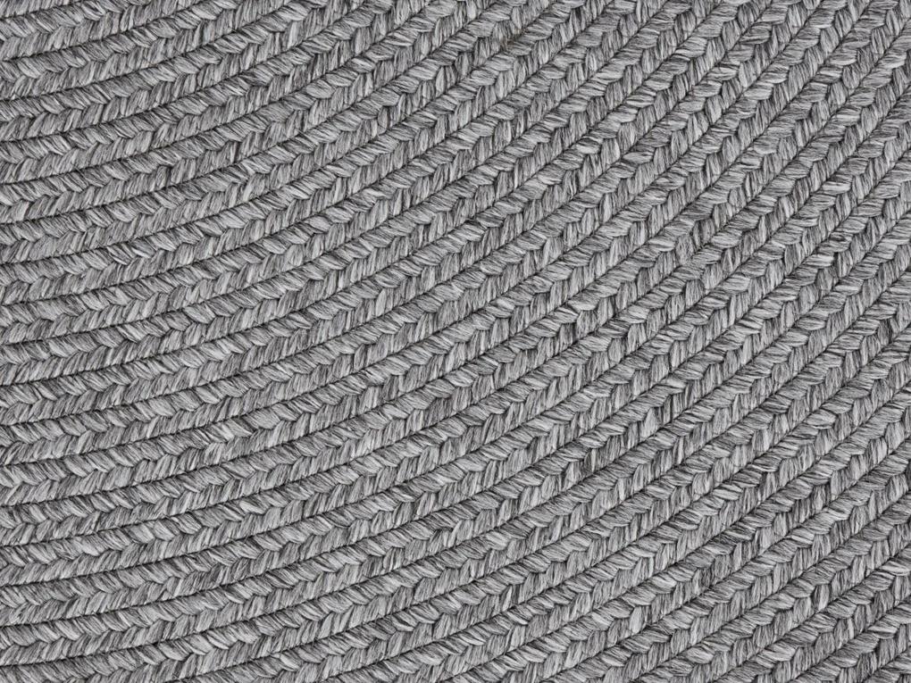 NORTHRUGS - Hanse Home koberce Kusový koberec Braided 105551 Light Grey kruh – na von aj na doma - 150x150 (priemer) kruh cm