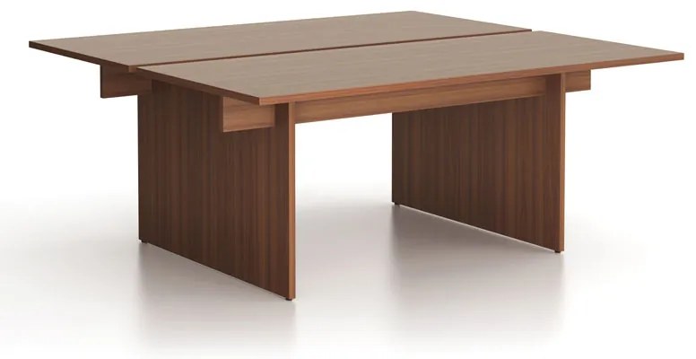 Stôl double SOLID, 180x165 cm, orech