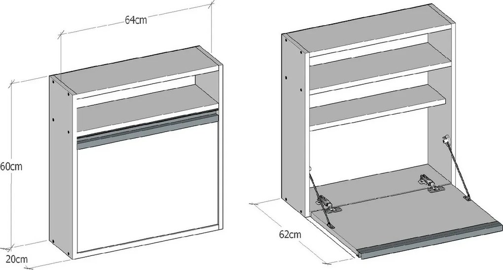 Pracovný stôl Optimum White