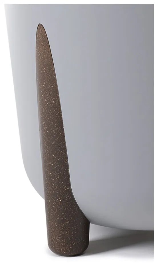 PLASTOVÝ KVETINÁČ MOSS ECO 28X30 CM SIVÁ