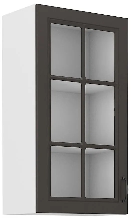Kuchynská skrinka STILO grafit mat/biely 40gs-90 1f