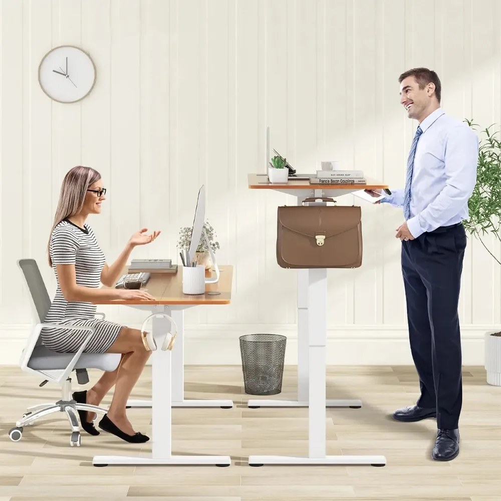 Elektricky nastaviteľný stôl, 140x60 cm