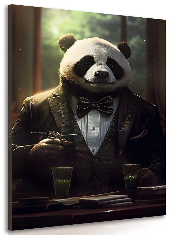 Obraz zvierací gangster panda