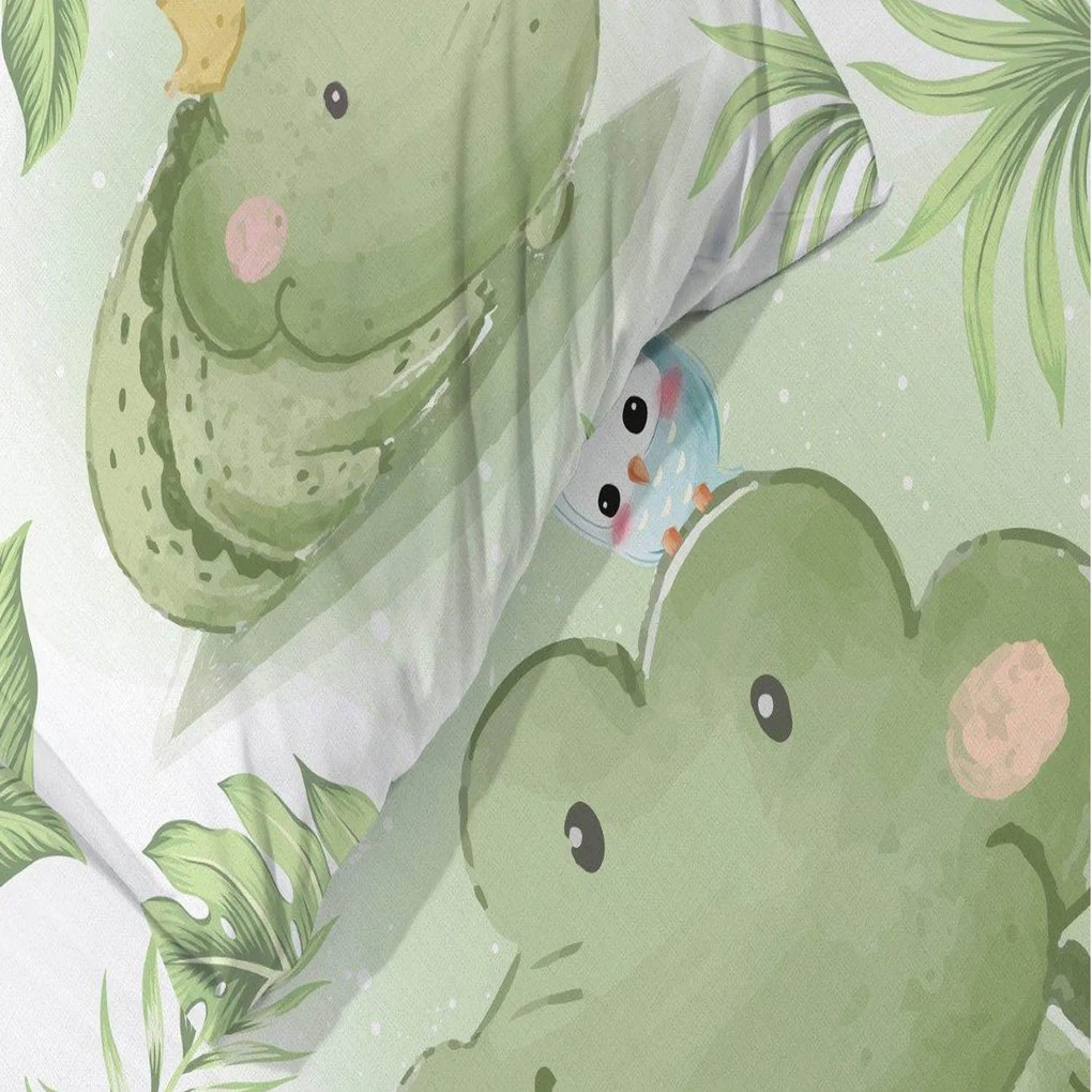 DETSKÉ BAVLNENÉ OBLIEČKY CROC 100X135 CM, 1KS 40X60 CM VZOROVANÉ