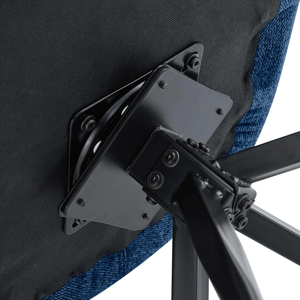 Jedálenská stolička Somers - látka - modrá