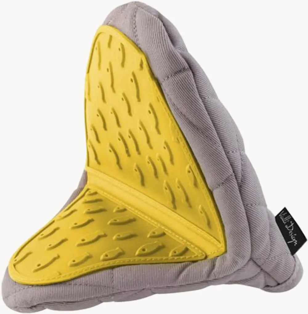 Kuchynské chňapky Livio Grey Yellow, 2 ks
