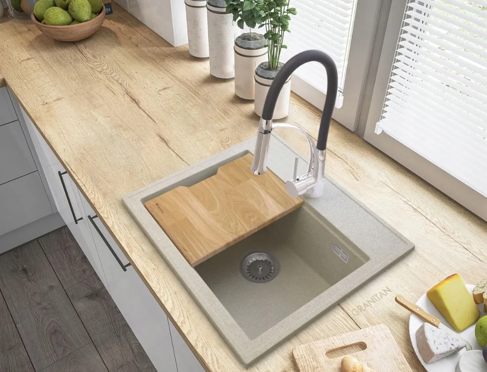 SINK Quality Sink Quality, buková drevená doska na krájanie 245x345 mm, hnedá, SKQ-CB.240x348