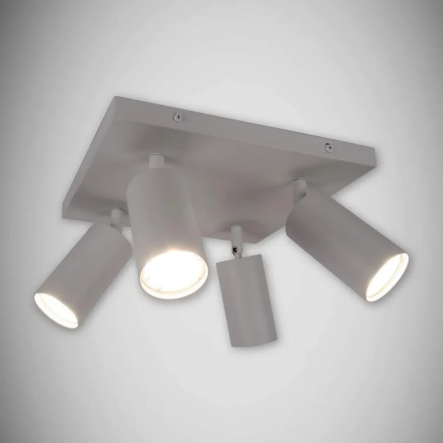 Stropné bodové svietidlo Manam GU10 4D biely 03762 K4