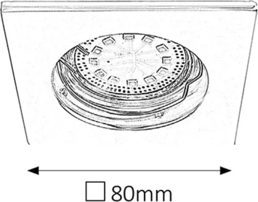 Rabalux 1053 - SADA 3× LED zapustených svietidiel LITE 3×GU10-LED/3W/230V
