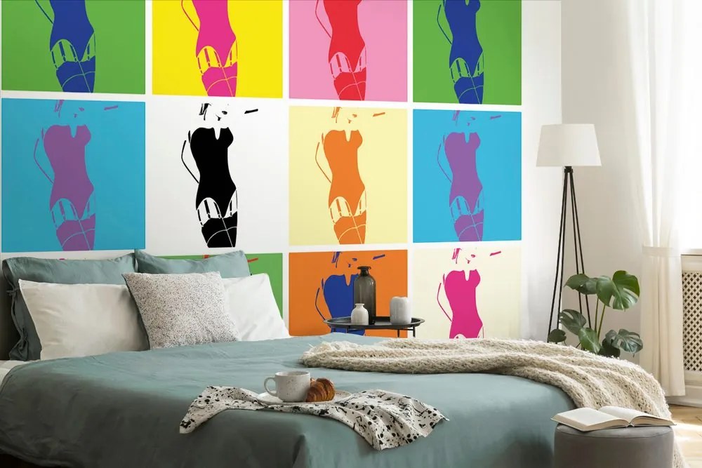 Tapeta pop art pôvab ženy