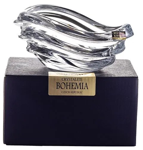 Crystal Bohemia KRIŠTÁĽOVÁ MISKA BOHEMIA WAVE 155 MM