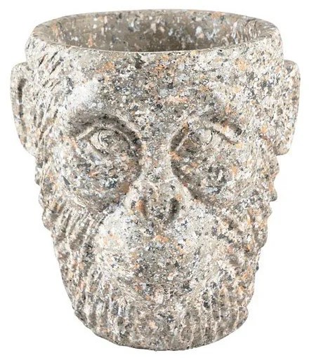 Cementový kvetináč Villa Collection Calbe, výška 22,5 cm