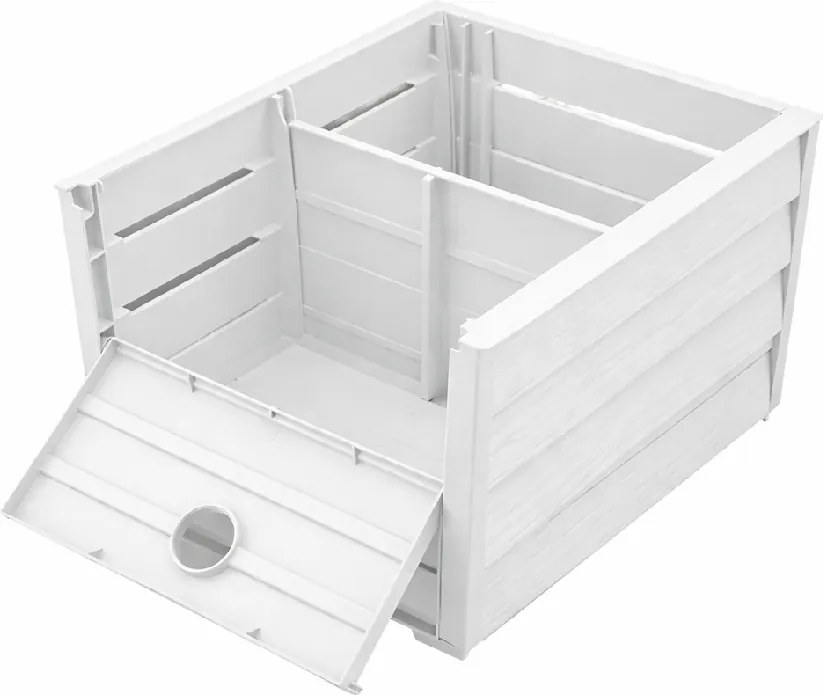 BAMA Box na zeleninu a ovocie, šedohnedý Barva: Šedohnědá