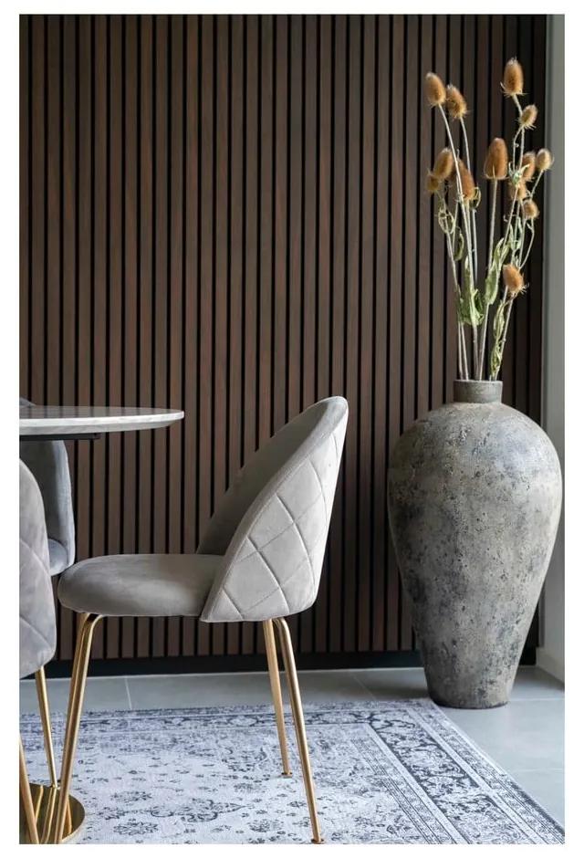 Svetlosivé zamatové jedálenské stoličky v súprave 2 ks Geneve – House Nordic