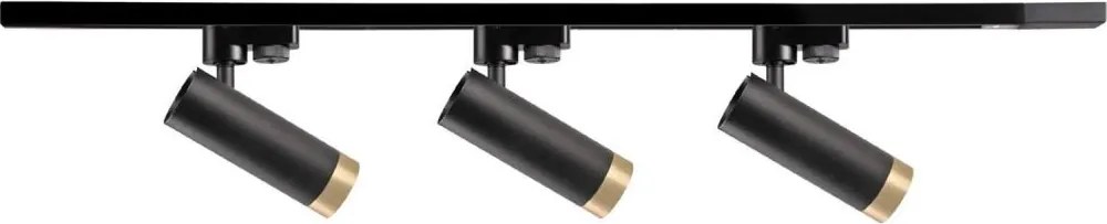 Bodové svietidlo do lištového systému FADO 3xGU10/10W/230V čierna