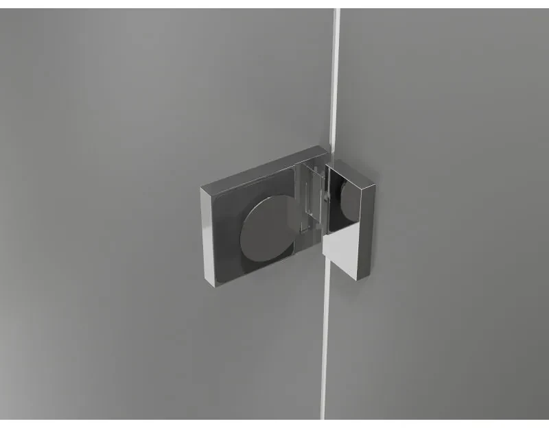 Mexen Lunar, výklopný sprchový kút ľavý 95 x 90 cm, 8mm číre sklo, chrómový profil, 834-095-090-01-00-L