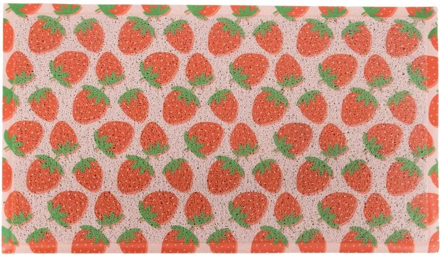 Rohožka z PVC 40x70 cm Pink Strawberry – Artsy Doormats