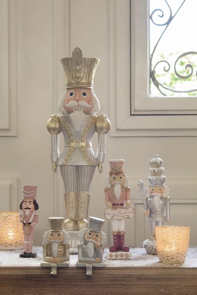 Vianočné dekoratívne soška Louskáčka Merry Christmas - 9 * 7 * 22 cm