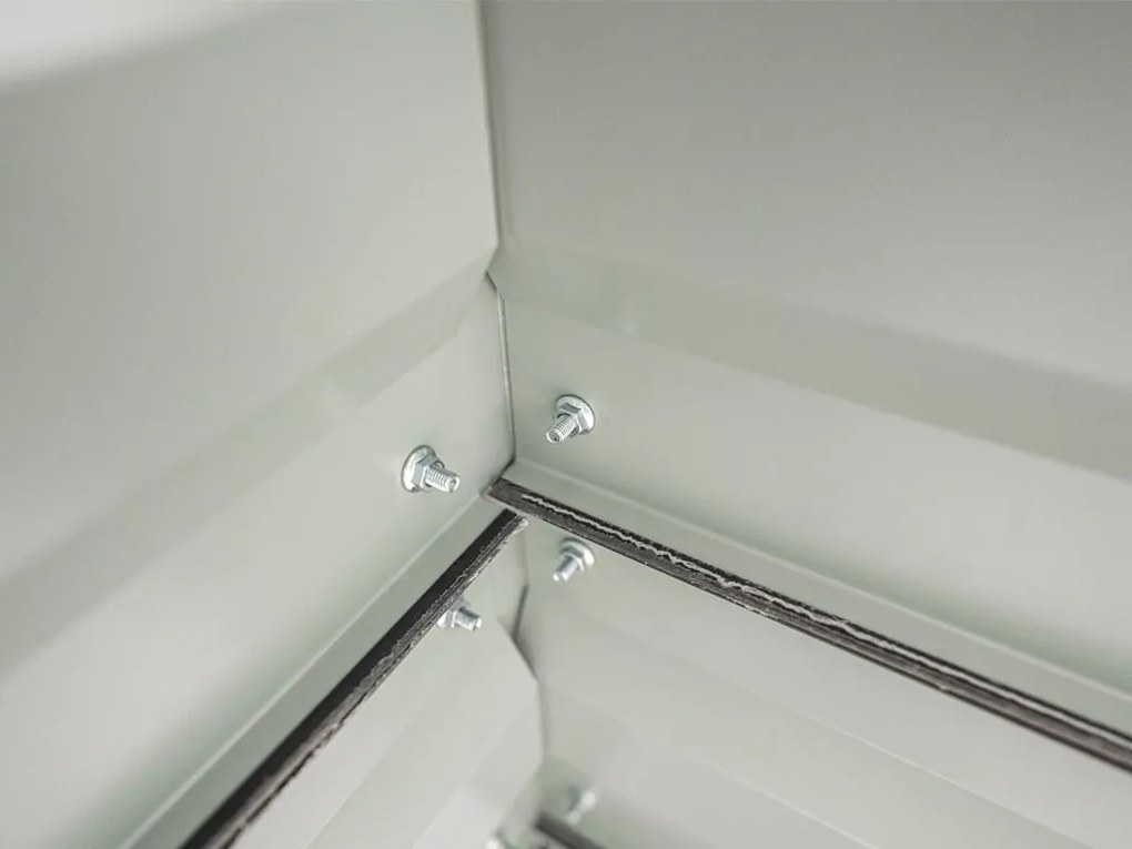 Vyvýšený záhon LEGI 0,65 × 1 m, pozinkovaný oceľový rám, výška 40 cm, antracit