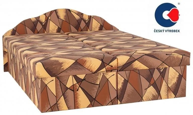 Manželská posteľ Jitka 200x180 cm, hnedá (č.37)