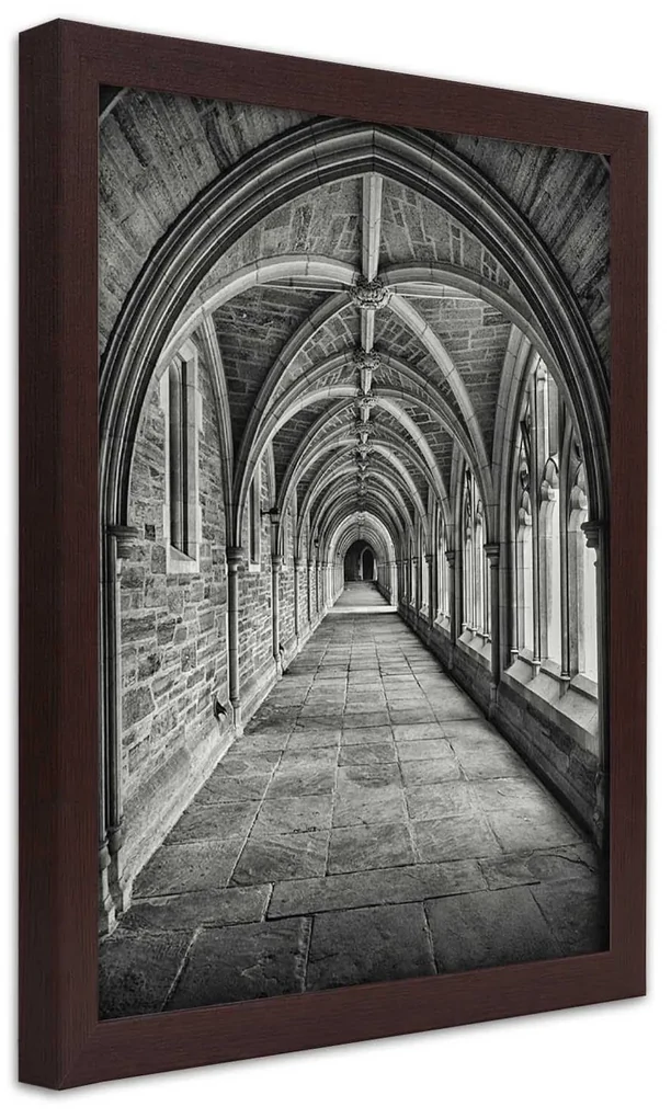Gario Plagát Interiér kamennej katedrály Farba rámu: Bez rámu, Rozmery: 20 x 30 cm