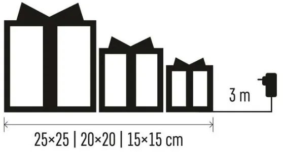 LED Vianočná dekorácia 72xLED/1,35W/230V zlatá