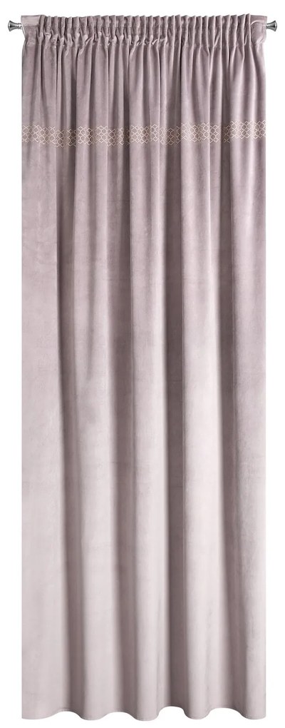 ZATEMŇOVACÍ ZÁVES NA PÁSKE JOVITA 140X270 CM PÚDROVO RUŽOVÁ