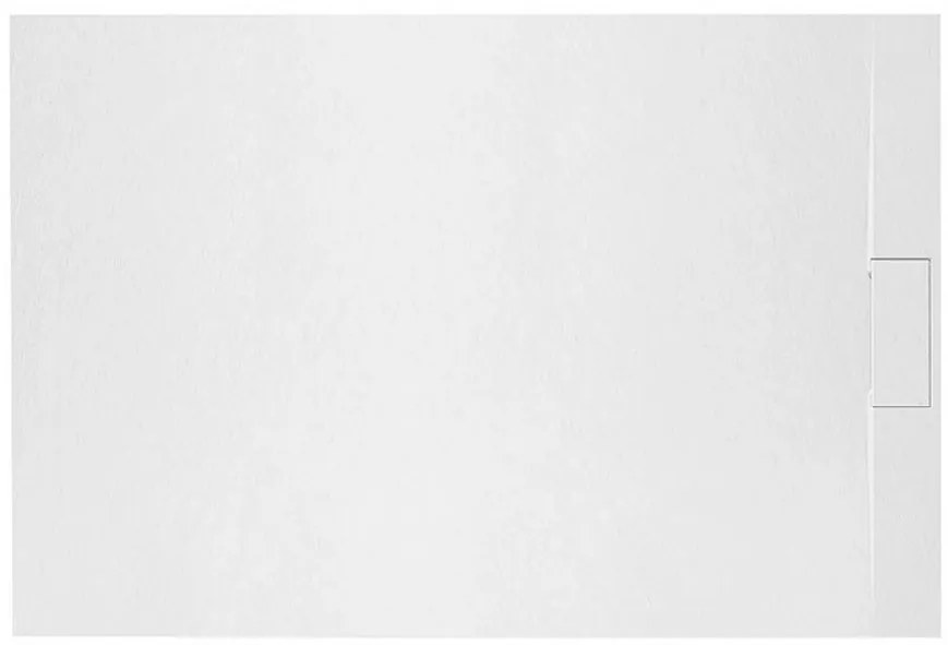 Vanička obdĺžniková Bazalt white 80x100