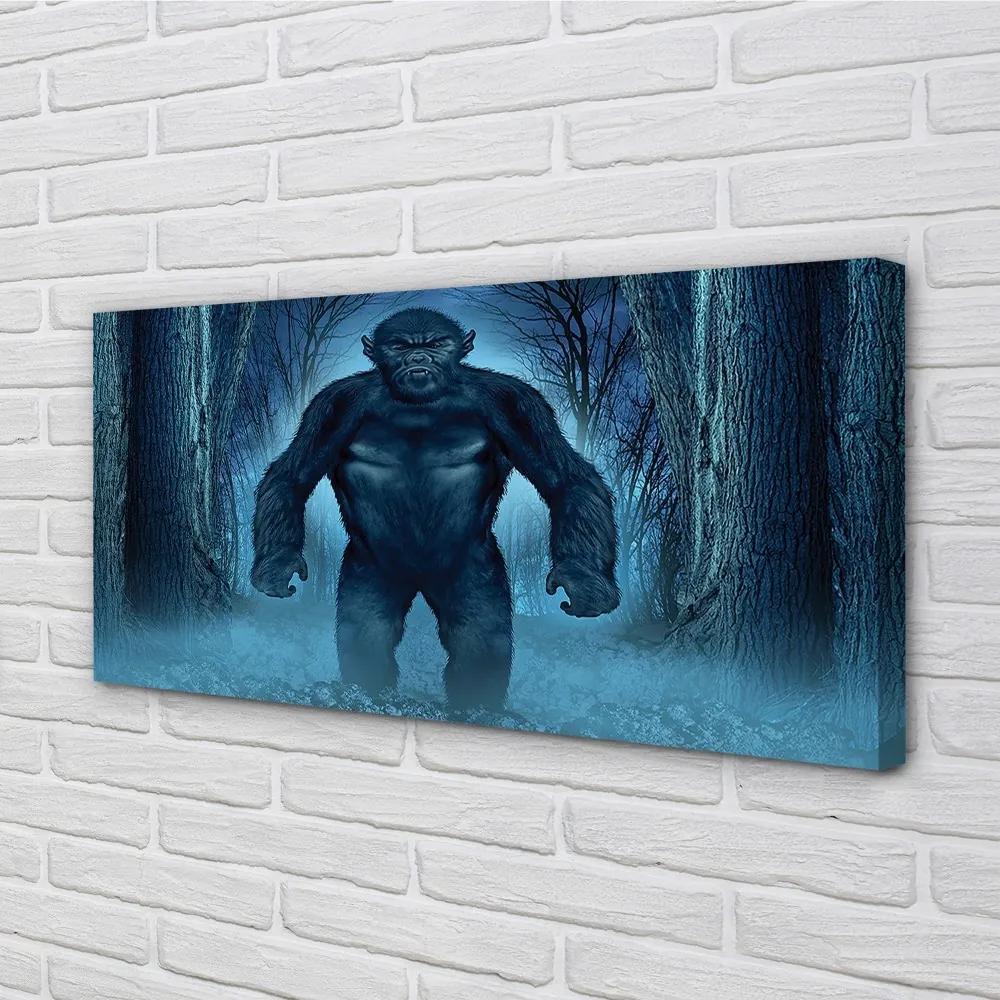 Obraz canvas Gorila lesné stromy 140x70 cm