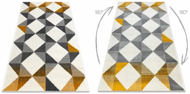 Koberec GINA 21245861 Zygzak geometrický béž / sivý