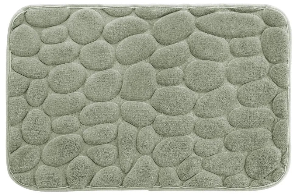 Zelená kúpeľňová predložka 50x80 cm Ricochet – douceur d'intérieur