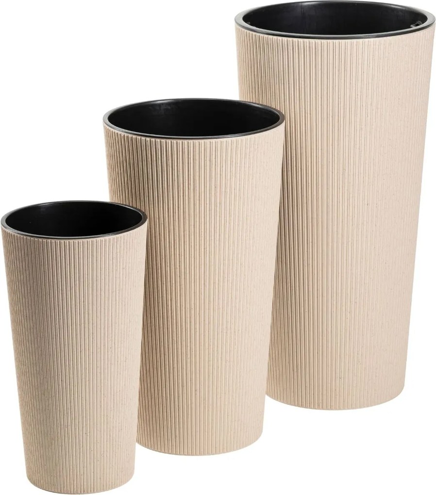PLASTOVÝ KVETINÁČ URBANIKA ECO 36,5X19,5 CM LATTE