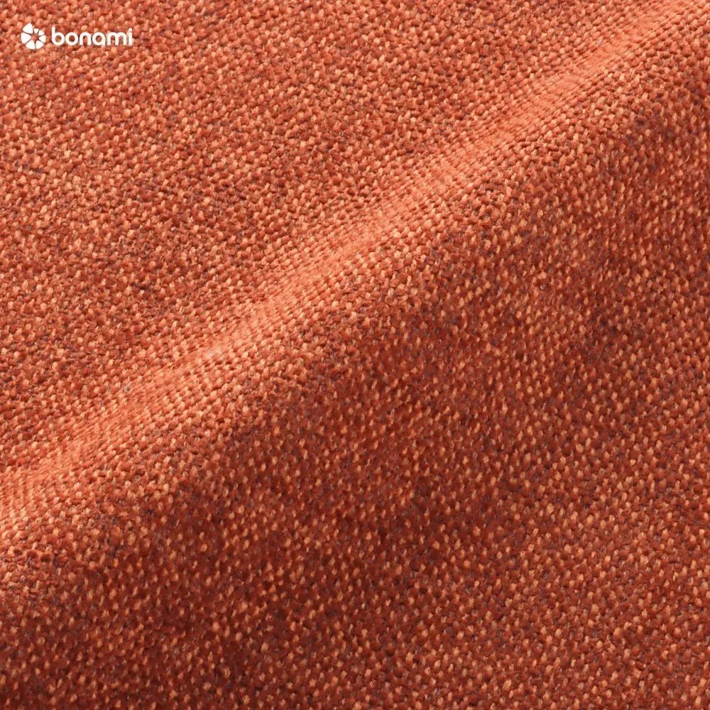 Tehlovooranžová rozkladacia pohovka do "U" Miuform Scandic Lagom, ľavý roh