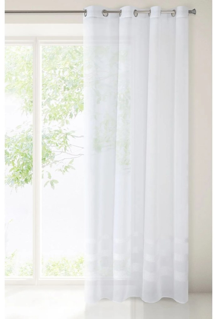 ZÁCLONA AILEEN 140X250 CM BIELA