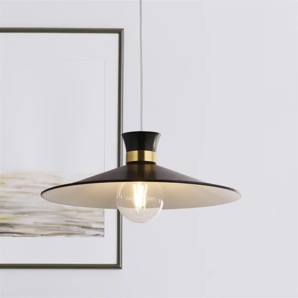 Searchlight 601891BK - Luster na lanku BALHAM 1xE27/60W/230V