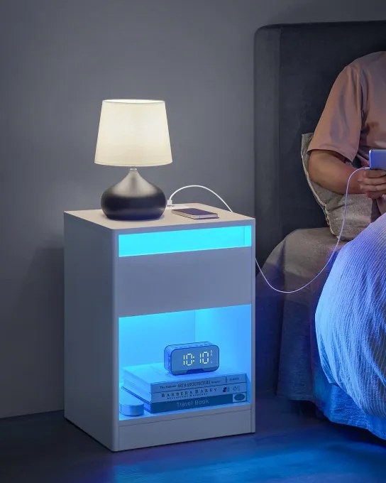 Nočný stolík s LED osvetlením LET618T15
