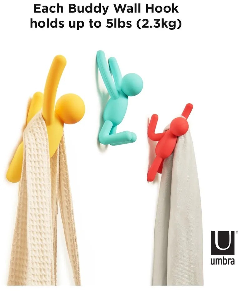 Nástenné háčiky v súprave 3 ks Buddy – Umbra