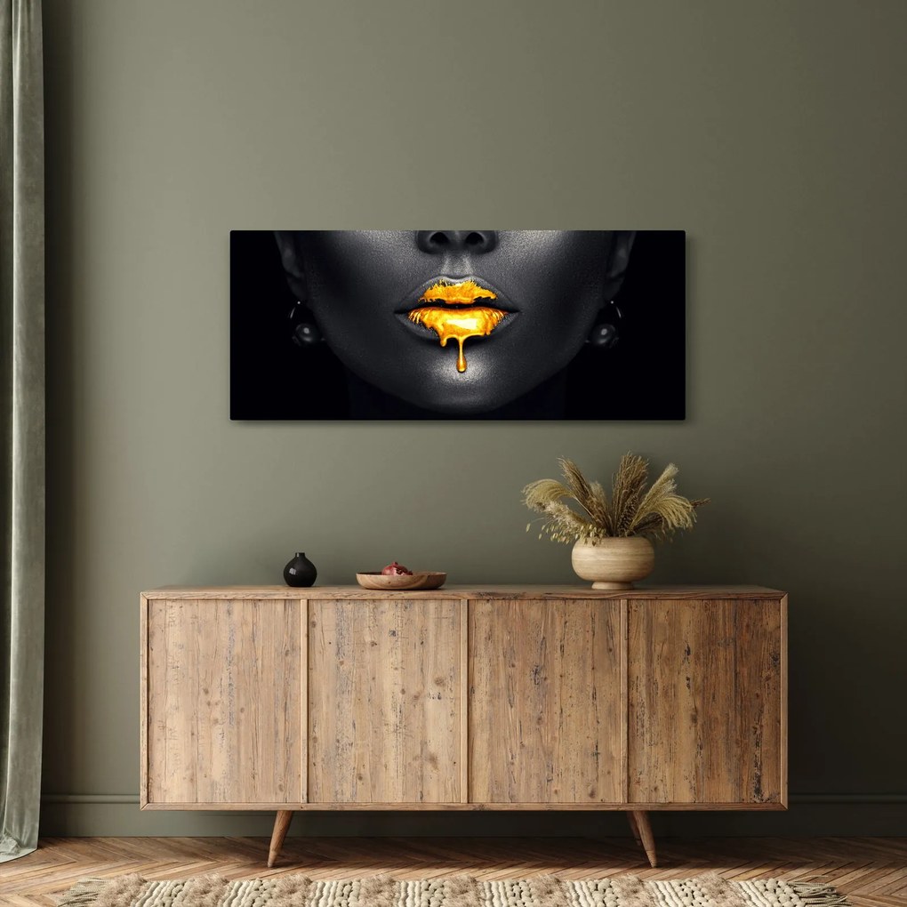 Obraz - Pery ženy (120x50 cm)