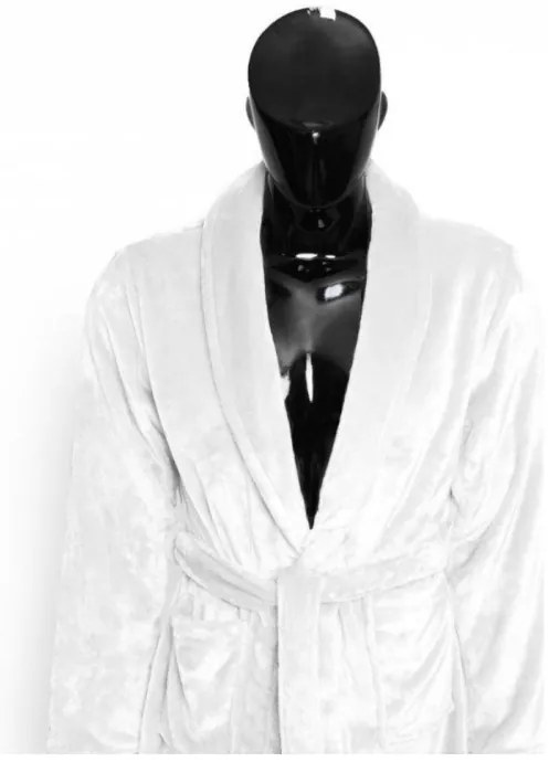 Župan z mikrovlákna biely FARO, XL