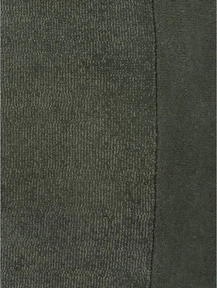 Tmavozelený ručne tkaný okrúhly koberec s prímesou vlny ø 160 cm Kari Organic – Villeroy&amp;Boch