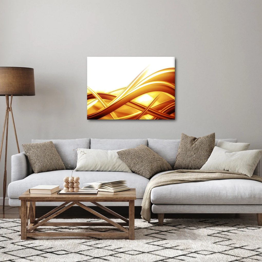 Obraz - Žltá abstrakcia (70x50 cm)