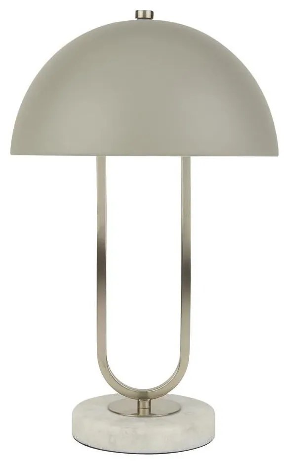 Searchlight EU60949GY - Stolná lampa DOME 1xG9/7W/230V strieborná