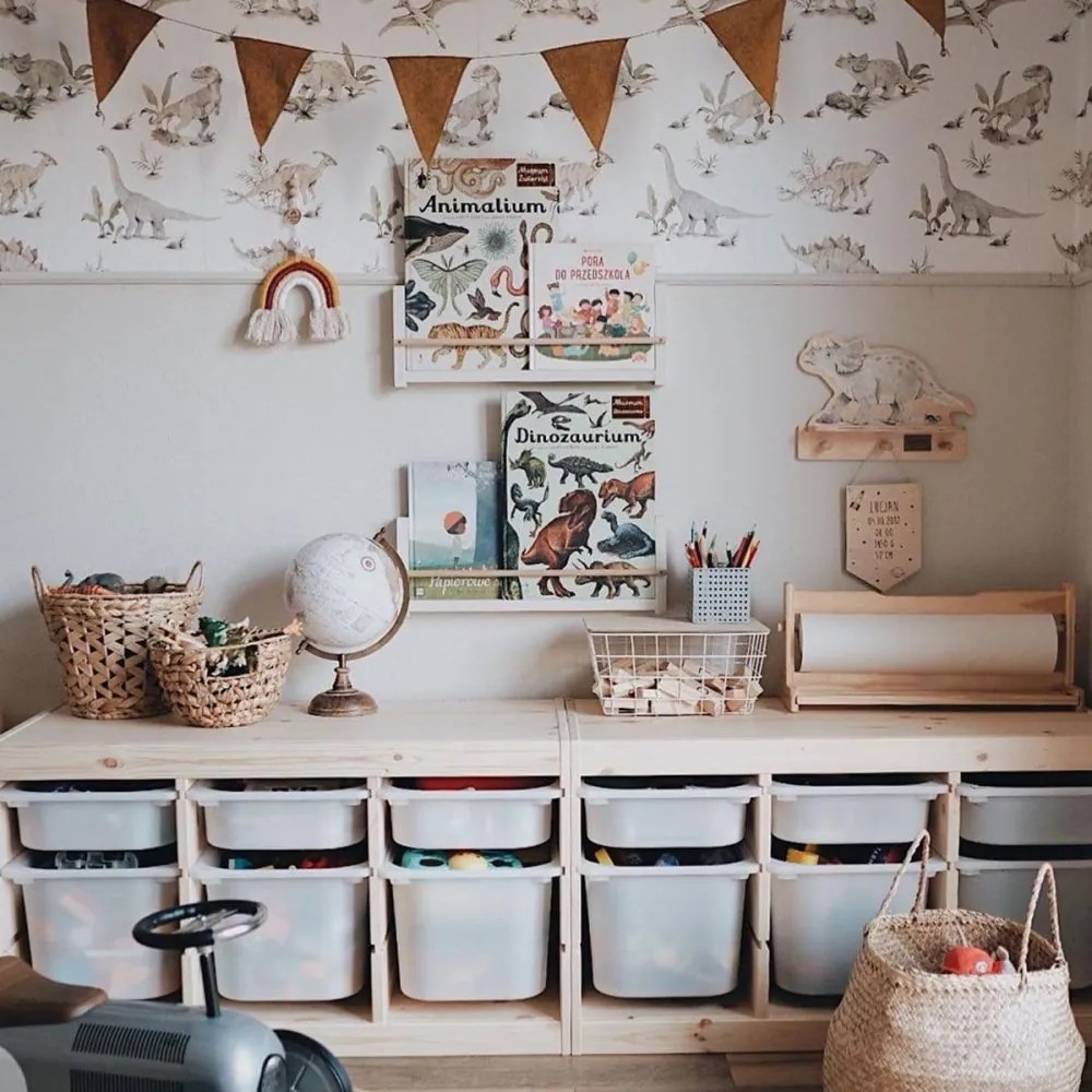 Tapeta šťastní dinosaury 280x50 cm