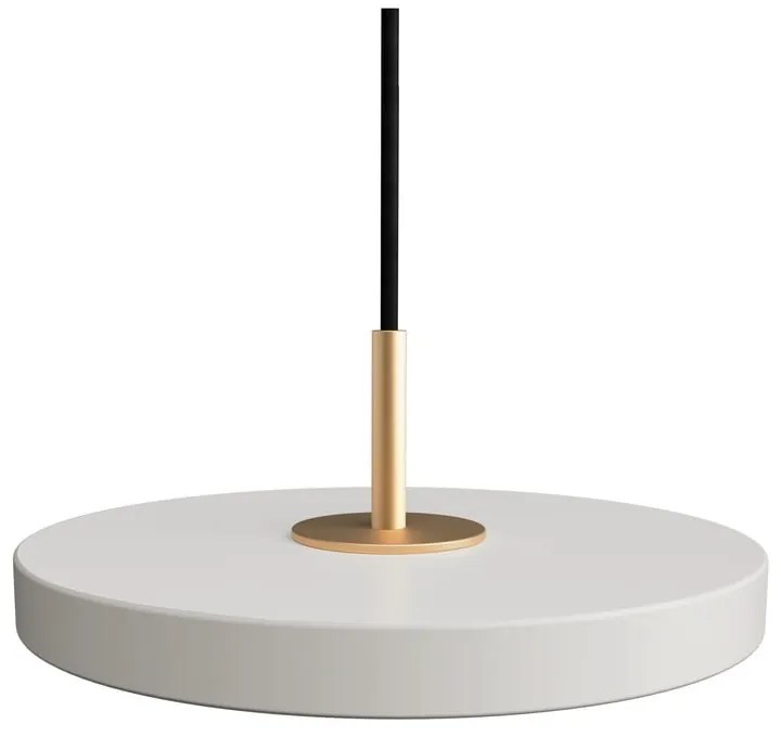 Svetlosivé LED závesné svietidlo s kovovým tienidlom ø 15 cm Asteria Micro – UMAGE