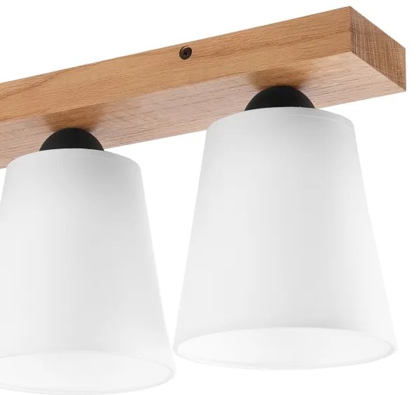 Prisadený luster LULA 4xE27/60W/230V dub