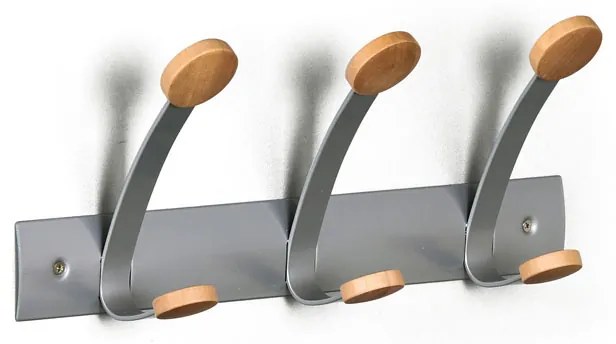 Nástenný vešiak, 3 háčiky