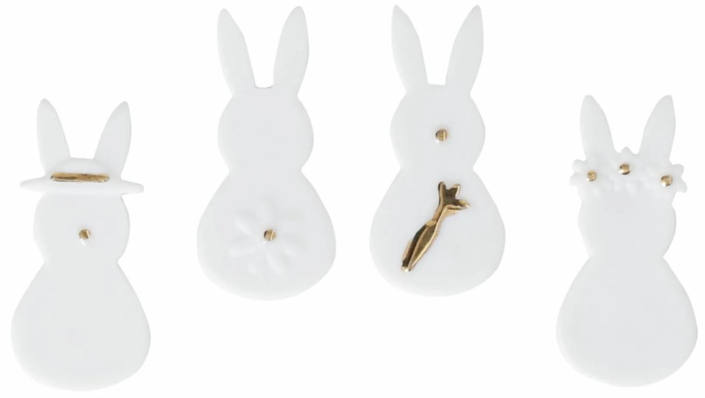 räder Velikonoční dekorace Rabbits Mini – set 4 ks