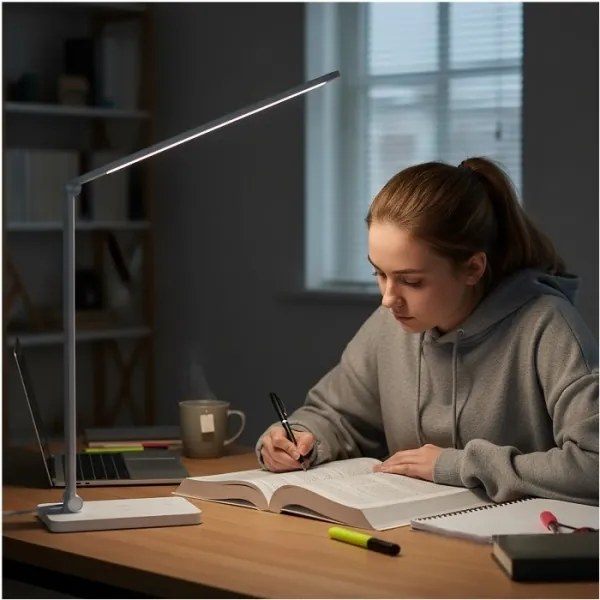 Stolná stmievateľná LED lampa s bezdrôtovým nabíjaním NOBLITE Q LED/7W/230V 3000/4000/6500K biela