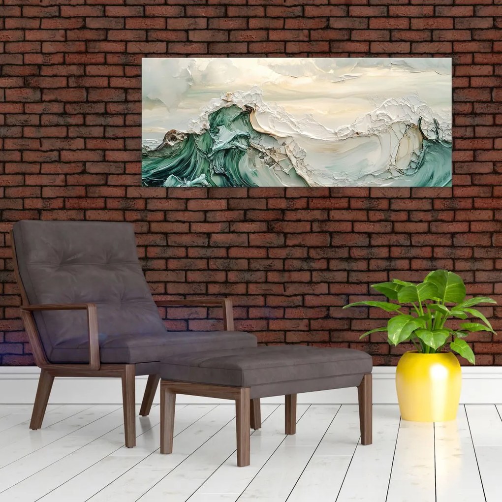 Obraz - 3D abstrakcie mora (120x50 cm)