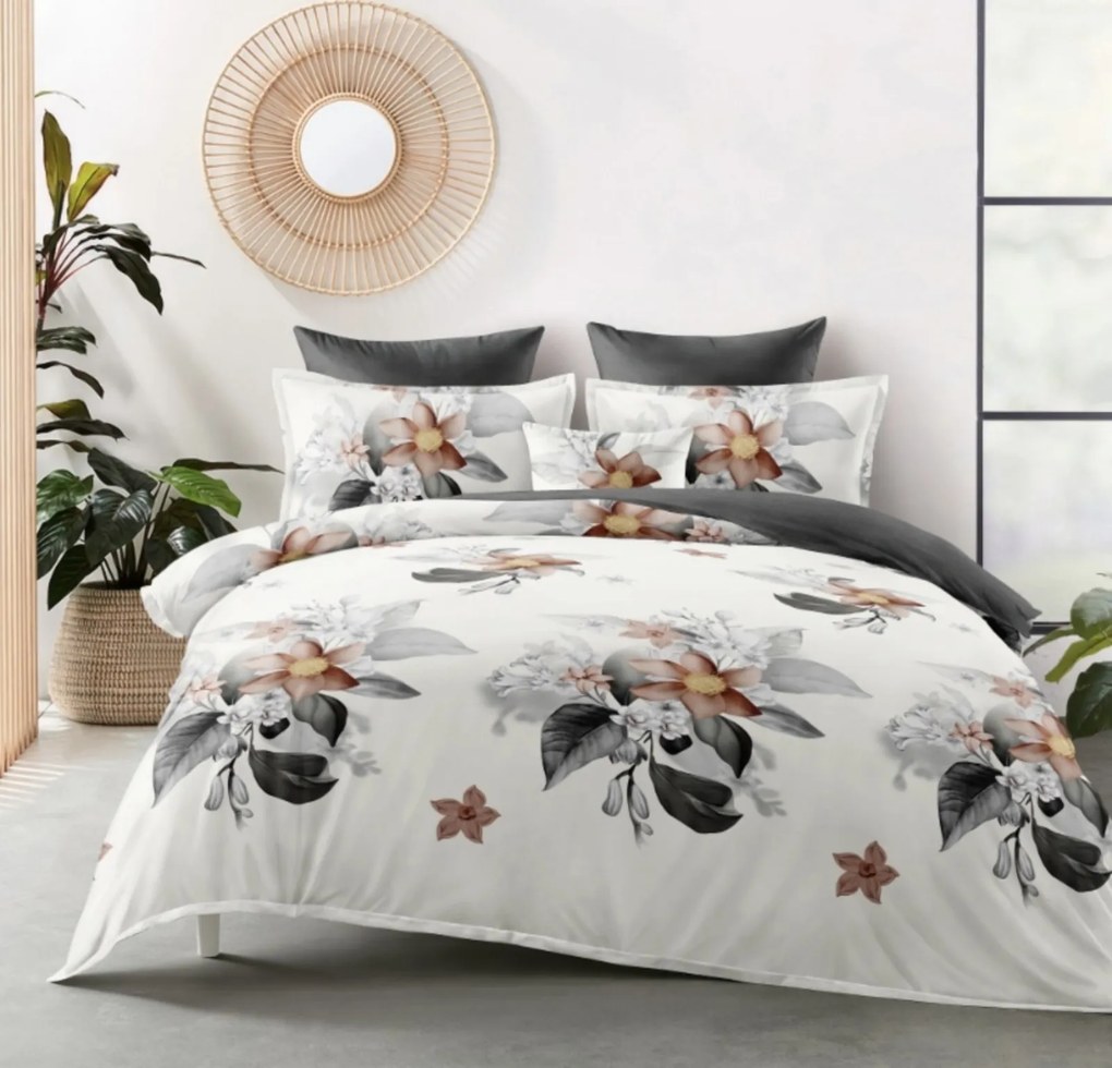 3 dielne Flanelové obliečky polycotton Amanda 200x140cm+90x70cm